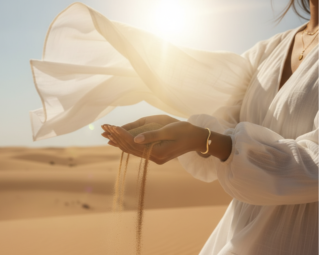 Stella Diamant Armreif klein – Wüsten-Editorial